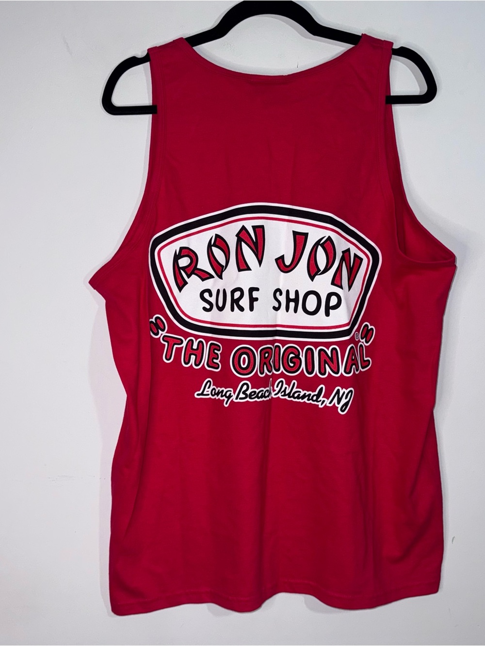 Vintage Ron Jon Surf Shop Tank Top Graphic Logo Long Beach Island NY Size L NWT